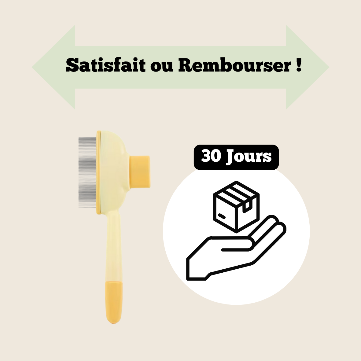 Brosse Anti-Poils Pour Chat